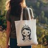 Female royalty character illustration in vector format.