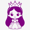 Royal Girl Vector Illustration Female royalty character design in vector format.