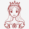 Medieval Princess Design Vector A digital illustration of a young female princess in a medieval-inspired setting.