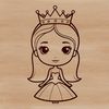 Female royalty character in a regal pose