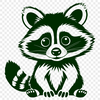 Adorable Raccoon Vector Art Illustration A cartoon raccoon illustration designed as a vector graphic for digital use.