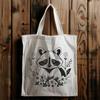 Stunning Raccoon Design in SVG Format A vector design featuring a detailed drawing of a raccoon in a simple composition.