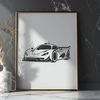 High-Speed Vector Car Design Racing Car Design: A vector illustration of a sleek racing vehicle.