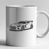 Speedster SVG Image Download A sleek racing car design in vector format, suitable for cutting machines and laser cutters.