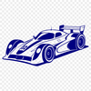 A high-quality vector graphic illustration of a sleek racing car, suitable for digital design and cutting machine projects.