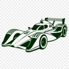Racer Vehicle Design SVG High-resolution SVG illustration of a sleek racing car.