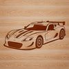 A high-resolution vector illustration of a sleek racing car, designed for various digital applications.