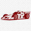 Racing Car Illustration Design Racing vehicle vector illustration in a modern design style.