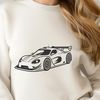 High-Performance Racing Car Vector Design A high-performance racing vehicle with sleek design, suitable for vector art projects.