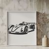 High-Speed Vehicle Design A high-speed racing car design in vector format.