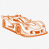 Racing Vehicle Illustration Download Racing car vector illustration suitable for cutting machines like Cricut or laser cutters.