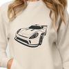 Beautiful Racing Car Clipart A detailed illustration of a racing car with sleek design and dynamic lines, suitable for vector art projects.