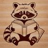 Raccoon Graphic Vector Art Design A detailed illustration of a racoon, created as a vector graphic.