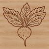 Free Radish SVG Clipart A detailed vector illustration of a radish, suitable for cutting machine designs and DIY projects.