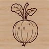 Delicious Radish Vector A high-quality vector graphic of a radish, suitable for commercial or personal use in various projects.
