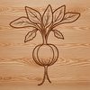 Fresh Veggie Icon Radish vegetable icon in a simple vector design.