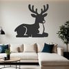 A vector graphic representation of a reindeer, suitable for use in digital design projects.