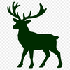 A vector illustration of a reindeer, suitable for commercial use.