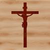 Beautiful Christian Icon Design A simple yet meaningful representation of a Christian cross, suitable for various designs and applications.