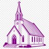 Free SVG Vector Church Design Simple vector illustration of a church building with detailed architecture.