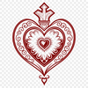 SVG file of a stylized Sacred Heart symbol