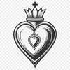 Beautiful Sacred Heart Icon in SVG Format A detailed illustration of the Sacred Heart in a vector format.