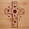 A simple illustration of a crucifix, a common symbol in Christian religion.