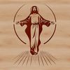 Simple Religious Icon Design A simple crucifix icon designed in vector format for various applications.