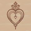 Detailed Sacred Heart Clipart Image A detailed vector illustration of the Sacred Heart symbol, suitable for religious designs.