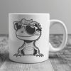 Colorful Reptile Character in Sunglasses A cartoon lizard character wearing sunglasses in a vector design.