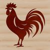 Farmyard Fowl Vector Graphics A digital illustration of a domesticated chicken, suitable for vector graphics design.
