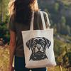 Beautiful Rottweiler SVG Clip Art A realistic illustration of a Rottweiler's head, suitable for vector design and cutting machine projects.