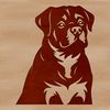 Loyal Rottweiler Illustration A high-quality vector illustration of a Rottweiler breed dog.