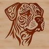Adorable Rottweiler Clip Art Vector design of a Rottweiler dog, suitable for digital cutting or printing.