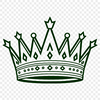 Regal Emblem SVG Design A digital representation of a royal crown, designed as an SVG file for various applications.
