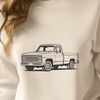 Free Pickup Truck SVG Clip Art A detailed illustration of a pickup truck, ideal for vector art projects and commercial use.