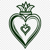 Beautiful Sacred Heart Symbol Vector Graphic Sacred Heart icon in vector format, suitable for digital design projects.