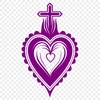 Christian Tradition Iconography SVG File SVG illustration of the Sacred Heart, a symbol in Christian tradition.
