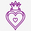 Vector Heart Illustration Design A stylized vector illustration of the Sacred Heart symbol, suitable for various design projects.