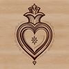 Beautiful SVG Icon of Devotion A detailed SVG illustration of the Sacred Heart, a symbol of devotion and spirituality in many Christian traditions.