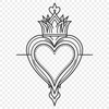 Free Vector Sacred Heart Design A detailed vector illustration of the Sacred Heart symbol, suitable for various design applications.