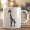 A tall, even-toed ungulate mammal with long neck and legs.
