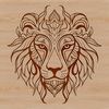 Wild Lion Portrait Vector Art A detailed illustration of a lion's head, suitable for use in graphic design projects.