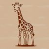 Savannah Savvy Safari Animal A tall, spotted mammal with a long neck, roaming in a savannah landscape.