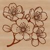 Free SVG Bloomers Clip Art A vibrant illustration of a cherry blossom plant in full bloom.
