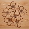 Hand-Drawn Cherry Blossom Illustration A stylized illustration of a cherry blossom in bloom, featuring delicate petals and lines.