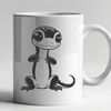 Whimsical Vector Salamander Illustration A stylized illustration of a salamander in vector format, suitable for digital and craft projects.