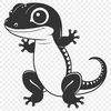 Beautiful Amphibian Graphic An SVG graphic representation of a salamander designed for digital use.