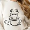 Free Vector Illustration of a Salamander A digital illustration of a salamander in a neutral background, suitable for various design applications.