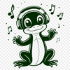Relaxed Salamander SVG Art An illustration of a salamander in a relaxed pose, highlighting its unique features and textures.